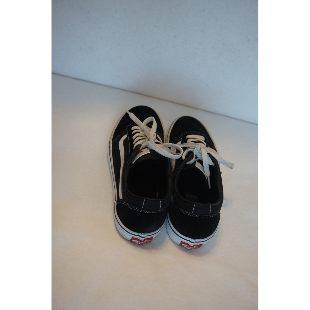 Vans Ward Black White Suede Canvas Low Top Skate Shoes Kids Youth 5.0 - Picture 3 of 7